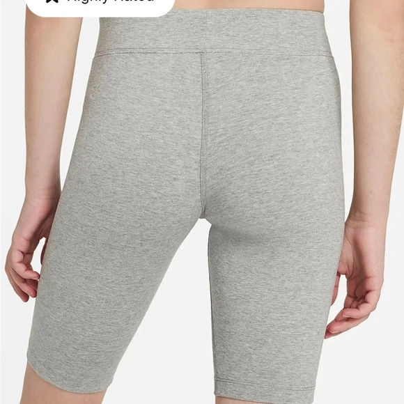 NWT Nike Tight For Mid Rise Short Length Bike Shorts Gray Size XS - Picture 2 of 6